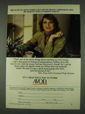 1978 Avon Products Ad - He Doesn't End Up Paying For It
