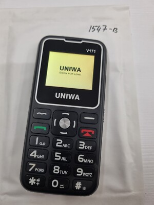 UNIWA V171 schwarz (entsperrt) BIG BUTTON DUAL SIM ältere SOS Handy