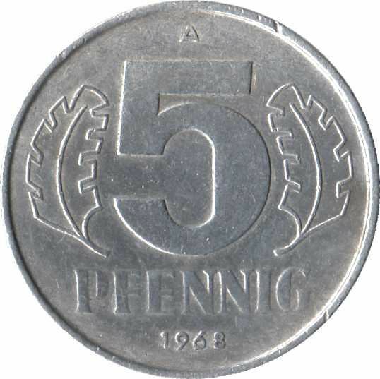 East German 5 Pfennig | Deutsche Demokratische Republik