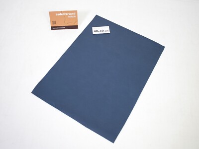 TOP Lederstück Nappaleder Alpi blau vintage 1,2-1,4 mm 40x30 cm Glattleder #w28