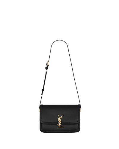 SAINT LAURENT Solferino Medium $3400 Black Shoulder Bag New And Authentic