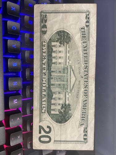2001 $1 Bill Near Solid 7 Of a Kind (the 1”s), Super Binary Number # 14111111 - Picture 3 of 3