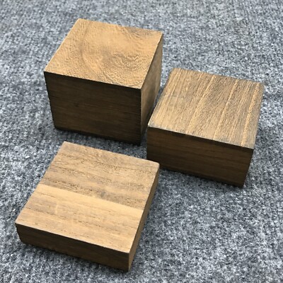 Customizable Wooden Display Risers Set - 3 Different Height Stands for Jewelry