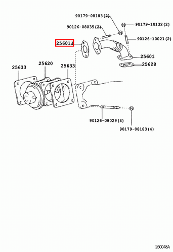 Genuine LandCruiser 105 100 Series 1HD FTE 1HZ EGR Valve Pipe Tube Gasket - Picture 3 of 10