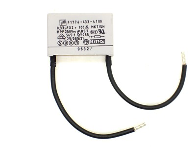 1x 0,33µF X2 + 100Ω 250V~ ERO F1776-433-4100 (330nF,RC-Glied,µF,Kondensator)P277