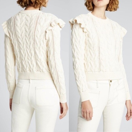 Frame Denim Sofia Long Sleeve Ruffle 