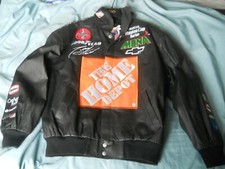 Jeff Hamilton Tony Stewart Home Depot Leather Jacket Men's XL