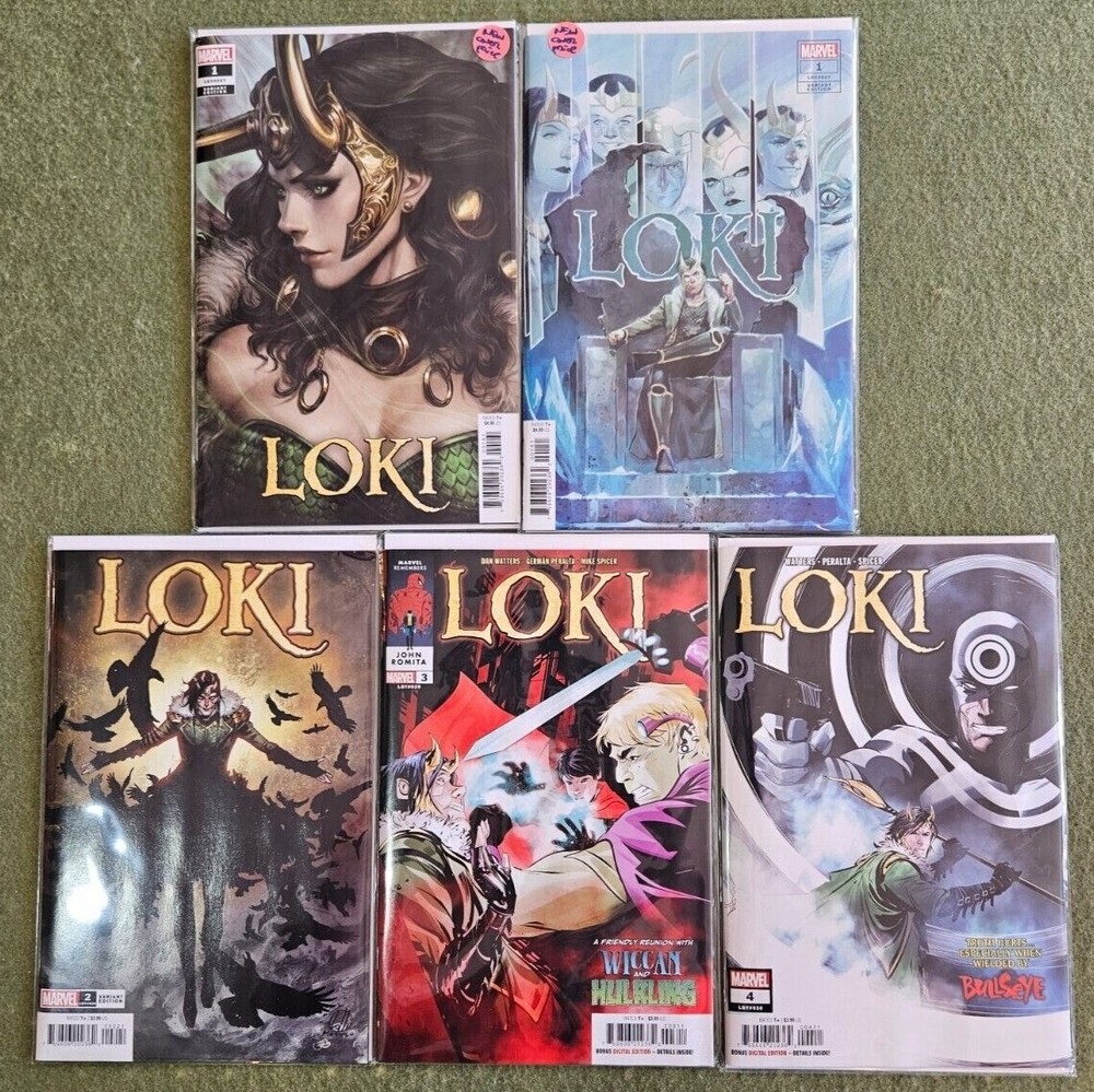LOKI 8ctLOT:NEW$31CVR/virgin ROSS/art GERM/MILLER POSTER/1-5+AVENGERS 8(KANG RE)