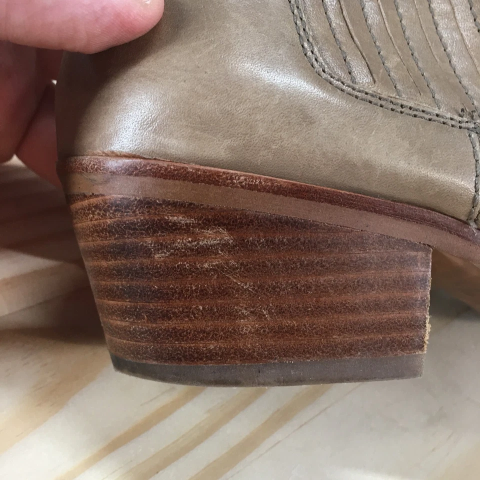 Madewell Botas Mujer 6.5 The Spencer Chelsea Beige Informal Tobillo Bloque C1375 Foto 4 de 4