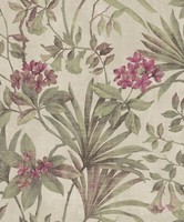 Eur 7,51/Qm / Tapete Cristiana Masi Tendenza 3708 Floral Blumen Taupe Bunt