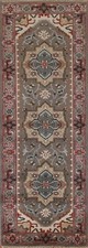 Traditional Heriz Serapi Oriental 2' 6" x 8' 2" Runner Rug Wool Handmade Carpet