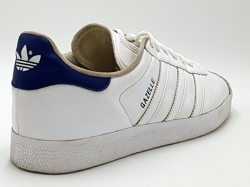 Adidas gazelle leather trainers in white outlet