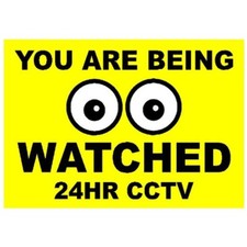 You Are Being Watched with EYES CCTV - Professionally Made Outdoor Sign