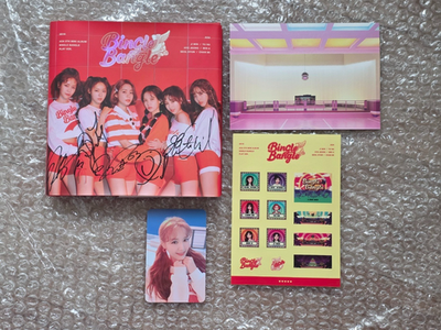 AOA 5TH MINI ALBUM BINGLE BANGLE Promo Sticker Autographed Hand 