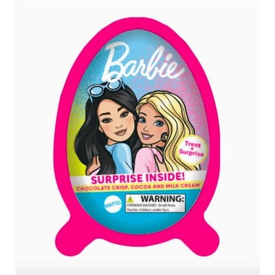COLLECTABLE-Barbie Fun Surprise Egg Chocolate Crisp Candy-BRAND NEW SEALED