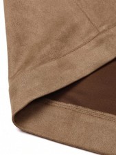 Men's Solid Color Polyester Casual Jacket with Pocket and Zipper Long Sleeve