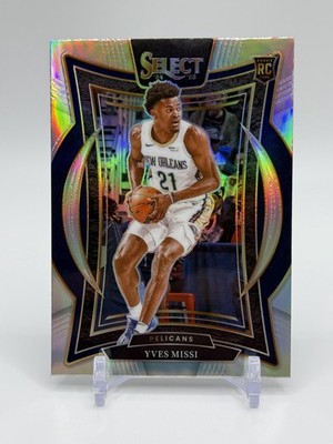 2024-25 Panini Select #88 Yves Missi Rookie Silver Prizm Pelicans