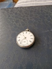 Antique 1859  Fusse Solid Silver Pocket Watch By Brooke Rotherham,working.