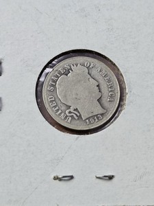 1913-P Barber Silver Dime 10(C) Philadelphia Mint