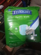 20 count FitRight Extra+ Adult Diapers, Disposable Incontinence Briefs,