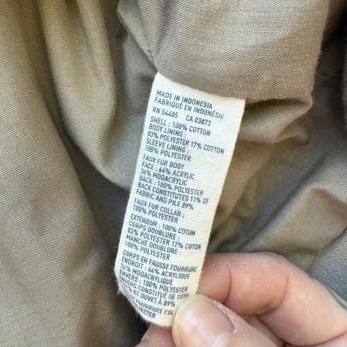American Eagle 2000s Trench coat With Removable Faux Fur Collar! Small Y2K - Picture 3 of 7
