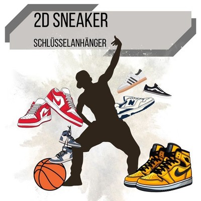 2D mini Kult Sneaker Schlüsselanhänger Key Holder   Nike  Superstar  AirMax