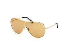 NEW TOM FORD FT1174 30E SHINY DEEP GOLD/BROWN AUTHENTIC SUNGLASSES 71-2-140