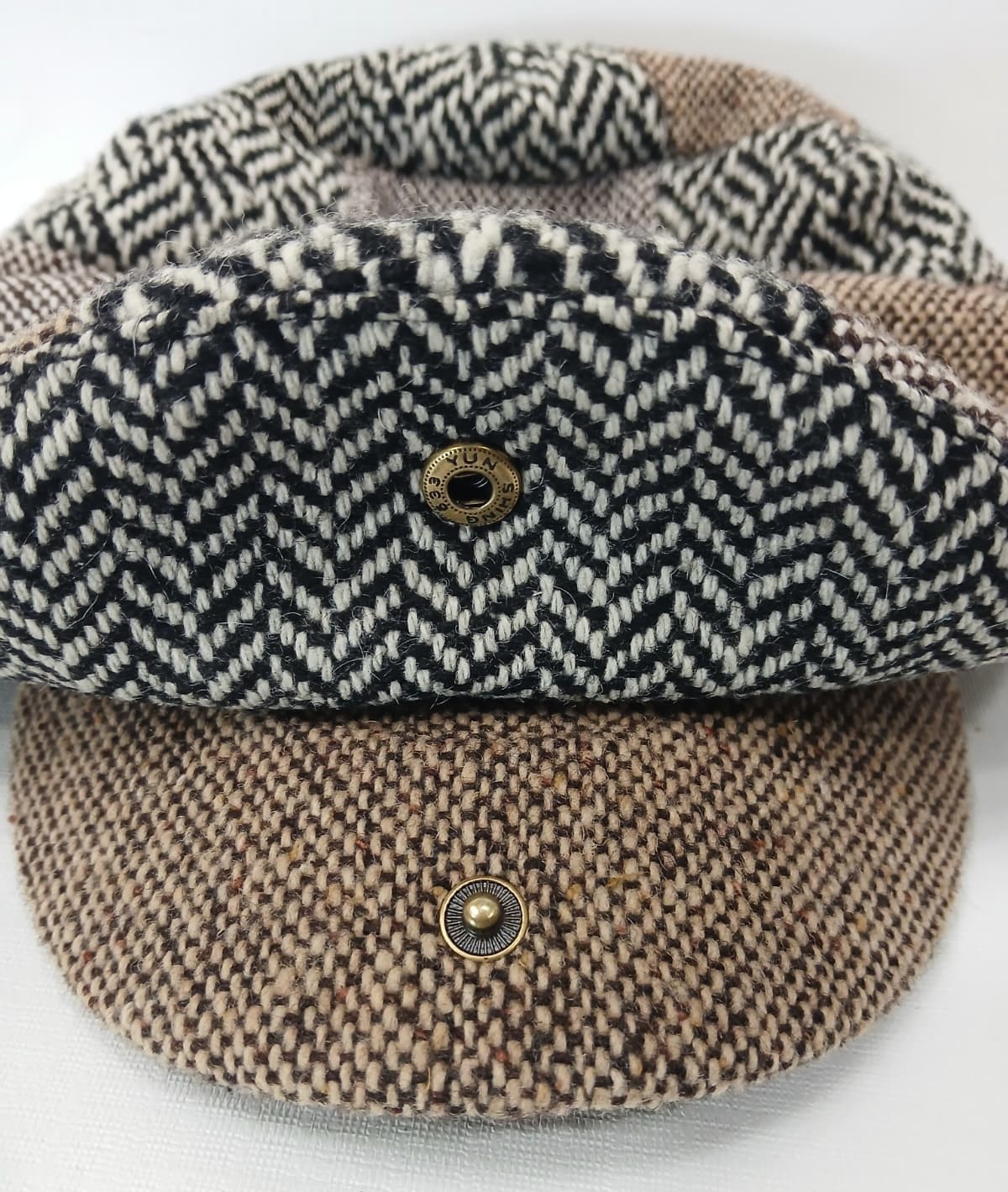 Patrick Francis Multicolor Tweed Patch Flat Cap E… - image 6