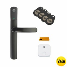 Yale Conexis L2 Smart Lock Black Keyless Door Entry Bluetooth App Tags Secure