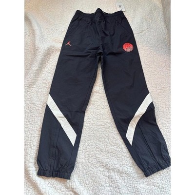 Jordan Paris Saint Germain PSG Track Pants Black Red Logo Joggers Boys Size XL 
