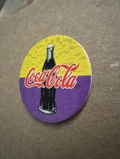 1995 Coca Cola Collection Purple And Yellow Pog Coke Cap 36 Of 40 