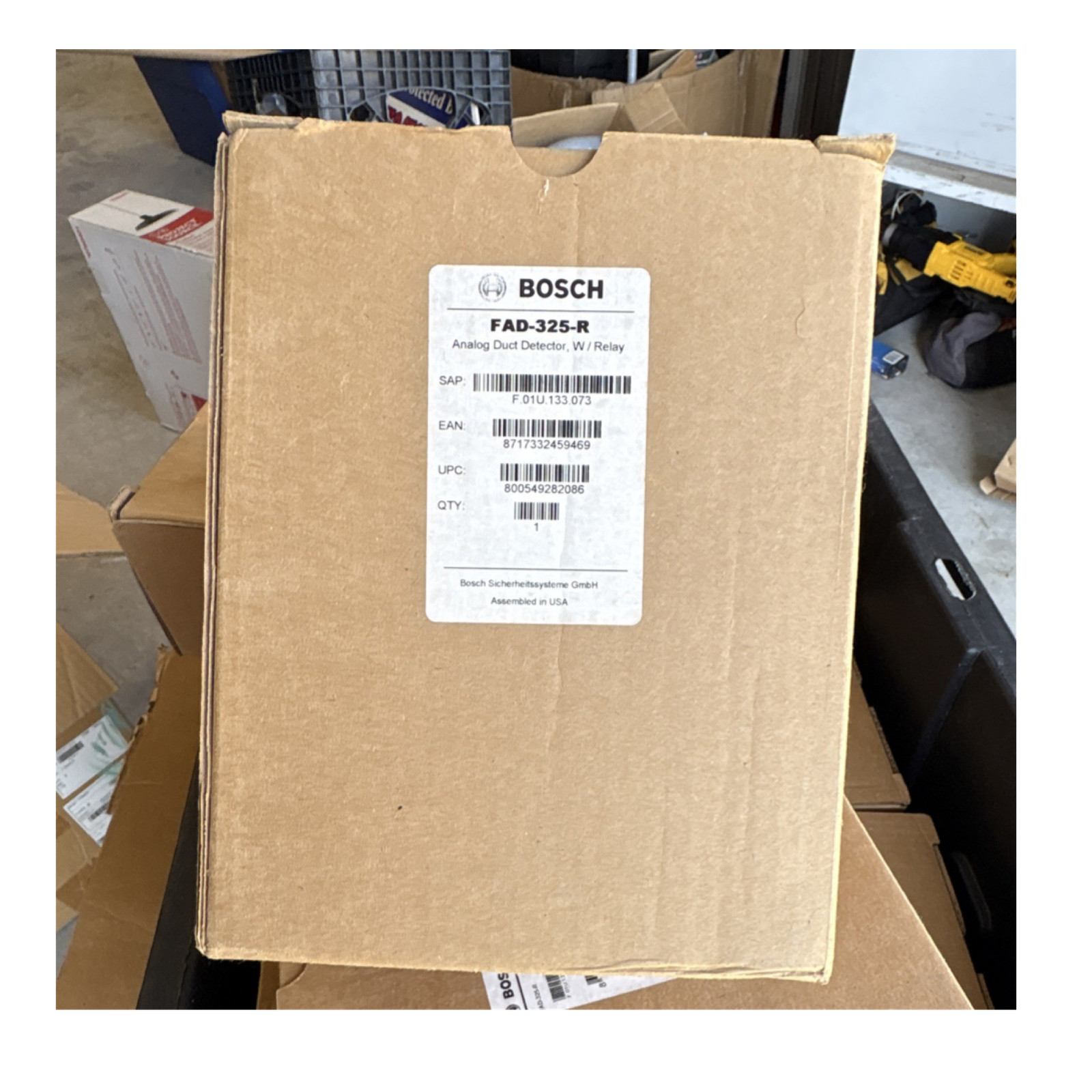 BOSCH FAD-325-R Analog Duct Detector with Relay, MPN FAD-325-R
