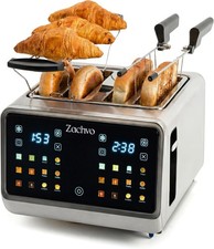 Image of 4 Slice Stainless Steel Toaster with Touchscreen & Independent Dual Controls, ..