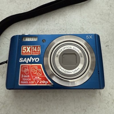 Sanyo E1600TP 14.0MP Digital Camera - Blue for sale online | eBay