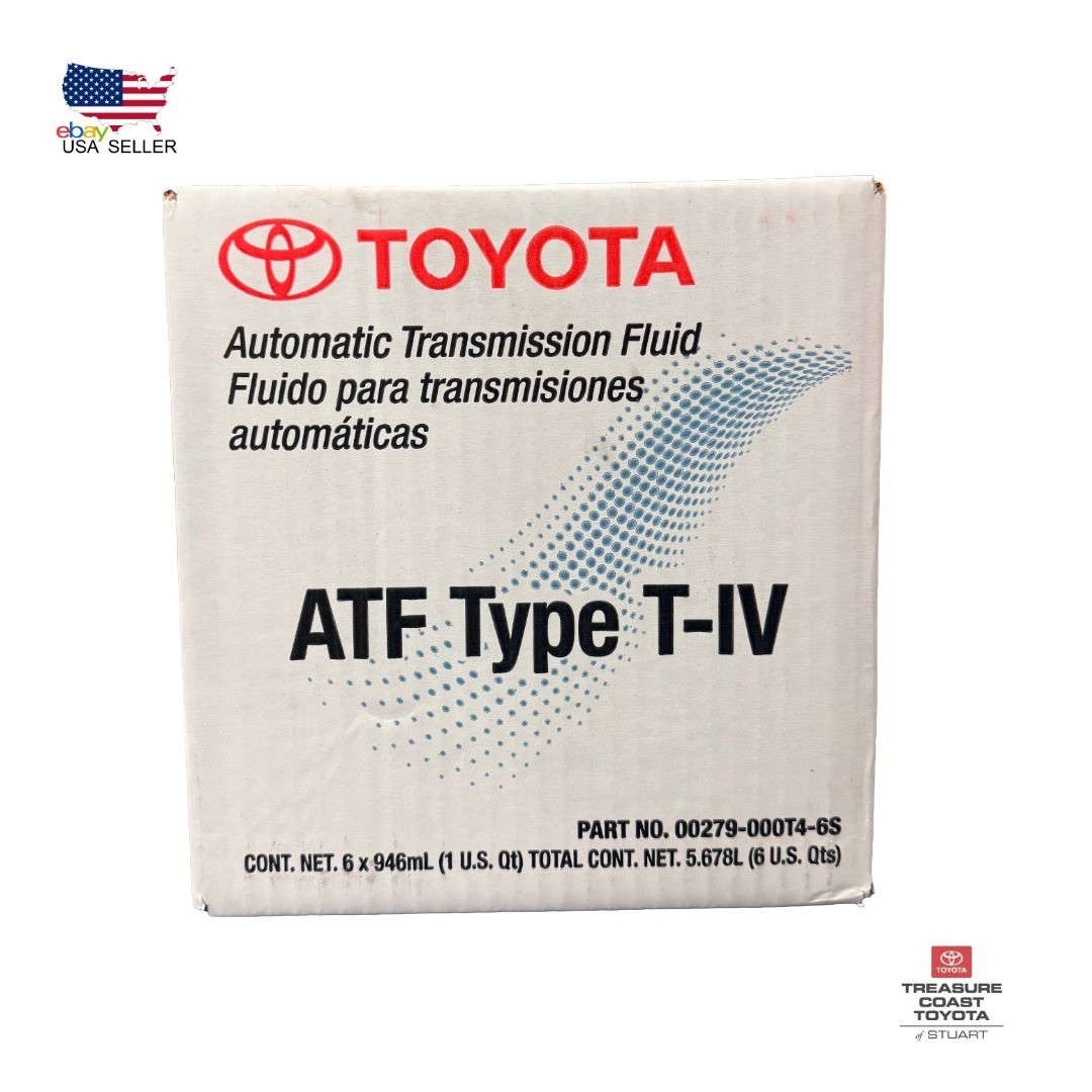 NEW OEM TOYOTA ATF T4 (T-IV) TYPE 4 TRANSMISSION FLUID CASE 6 QTS