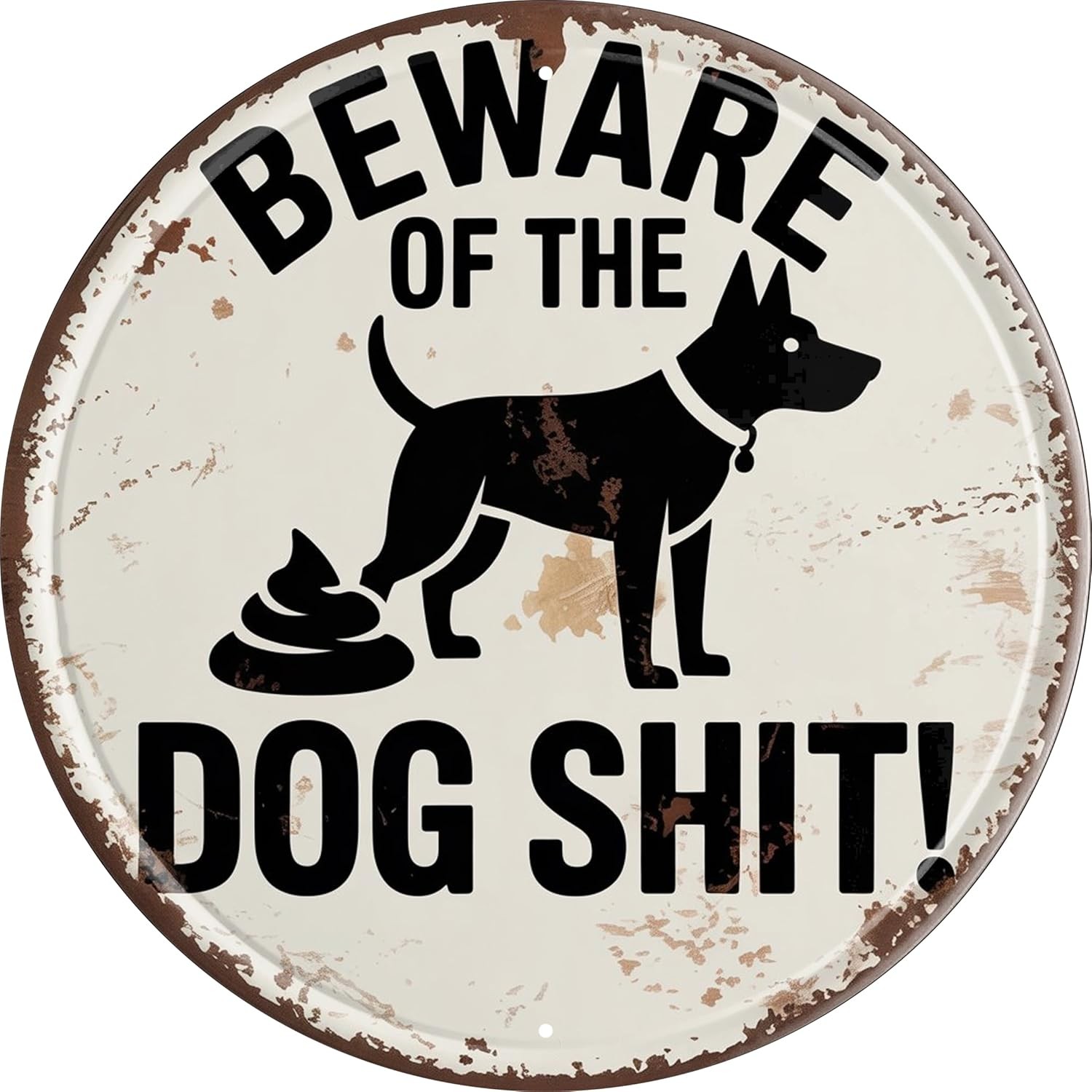 Tin Metal Signs Home D&eacute;cor 8x8in Round Humorous Plaque For Kitc