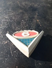 - Vintage GMC Emblem Car Parts Shelf Display Emblem NASCAR