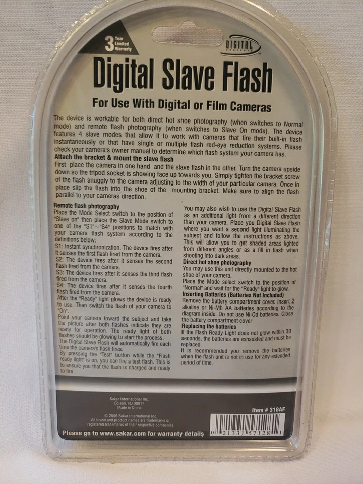 ***Brand New Unopened Package*** Digital Concepts Digital Slave Flash - Image 2 of 4