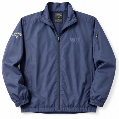 Callaway Men s Windbreaker Jacket Large Blue Full Zip 3M Championship Golf