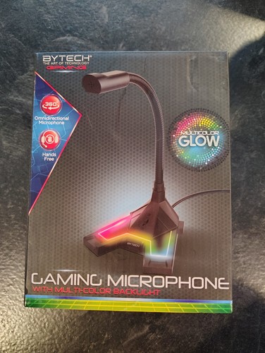 New Bytech Adjustable Gaming microphone Multi Color Backlight Hands Free - 第 1/4 張圖片