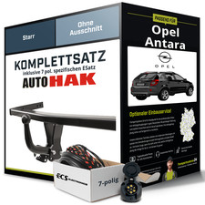 Für OPEL Antara Typ L07 Anhängerkupplung starr +eSatz 7pol 06.2011-08.2017 NEU