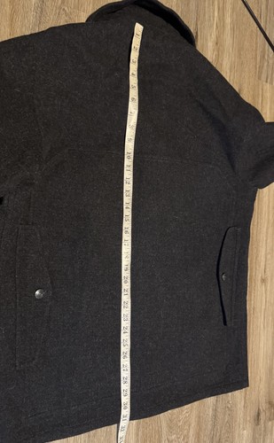 Polo Ralph Lauren Medium Field Jacket Thick Mackinaw Cruiser Coat RRL VtG Grey - Picture 6 of 8