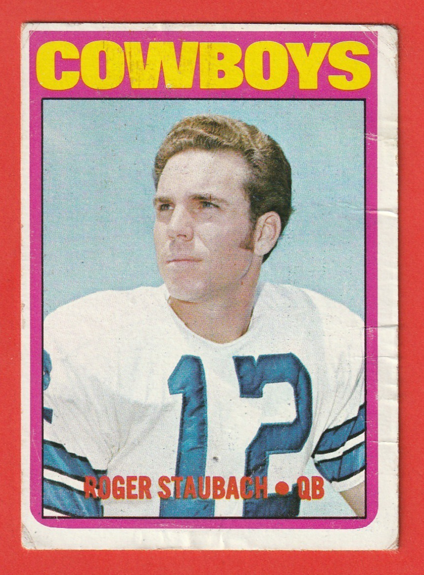 1972 TOPPS - ROGER STAUBACH(HOF) #200 ROOKIE COWBOYS POOR/FAIR