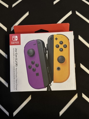 Nintendo Switch Joy-Con (L)/(R) - Neon Purple/Neon Orange New Sealed