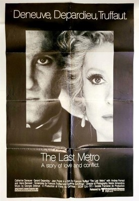 Catherine Deneuve Gerard Depardieu Jean Poiret THE LAST METRO 1981 Movie Poster
