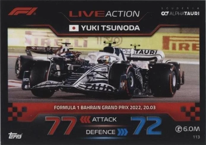 2024 Topps F1 Turbo Attax - Yuki Tsunoda #214 for sale | eBay