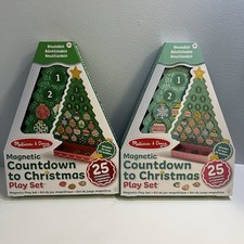 Melissa  Doug Countdown to Christmas Wooden Magnetic Advent Calendar Tree