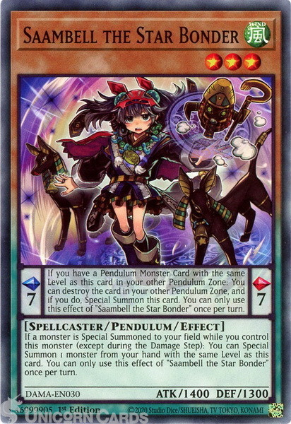 DAMA-EN030 Saambell the Star Bonder Common 1st Edition Mint YuGiOh Card