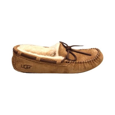 UGG Women's Dakota Chestnut Suede Slippers House Shoes Size 6