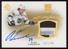 2021-22 SP Authentic Future Watch Patch Alex Turcotte RC Auto 017/100 #FWAP-AT